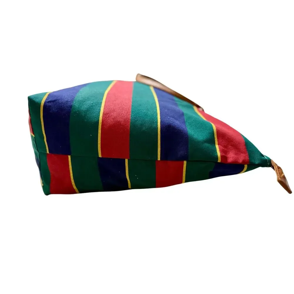 Vintage Accessories Unlimited Striped Canvas Weekender Travel Duffle Bag